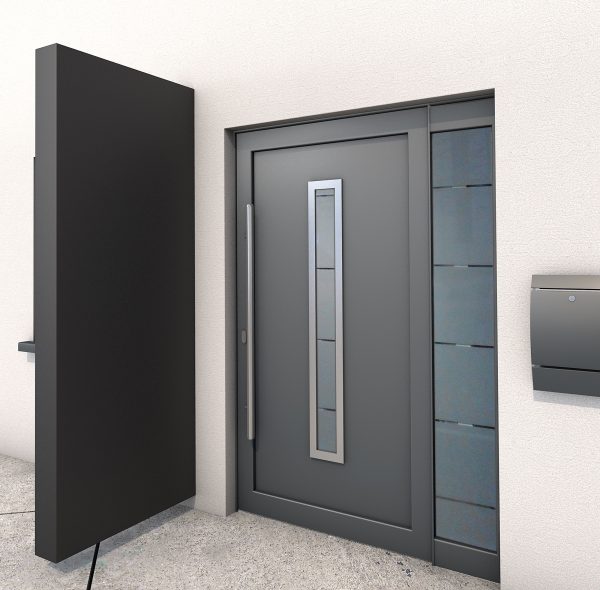 Læskærm Block BS 220 cm Alu Antracit