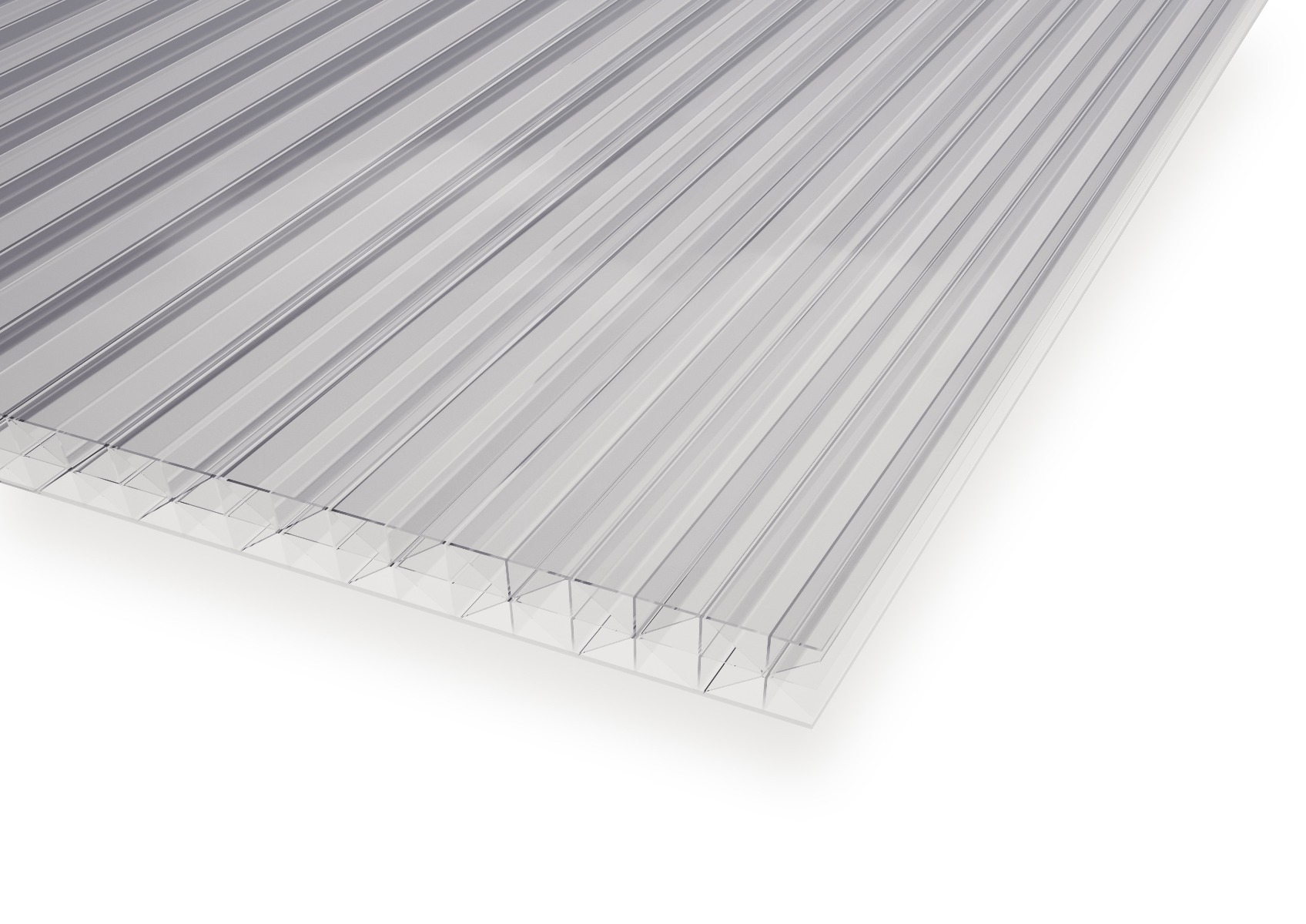 16 mm X Kanalplade Klar 200 x 98 cm - Image 2